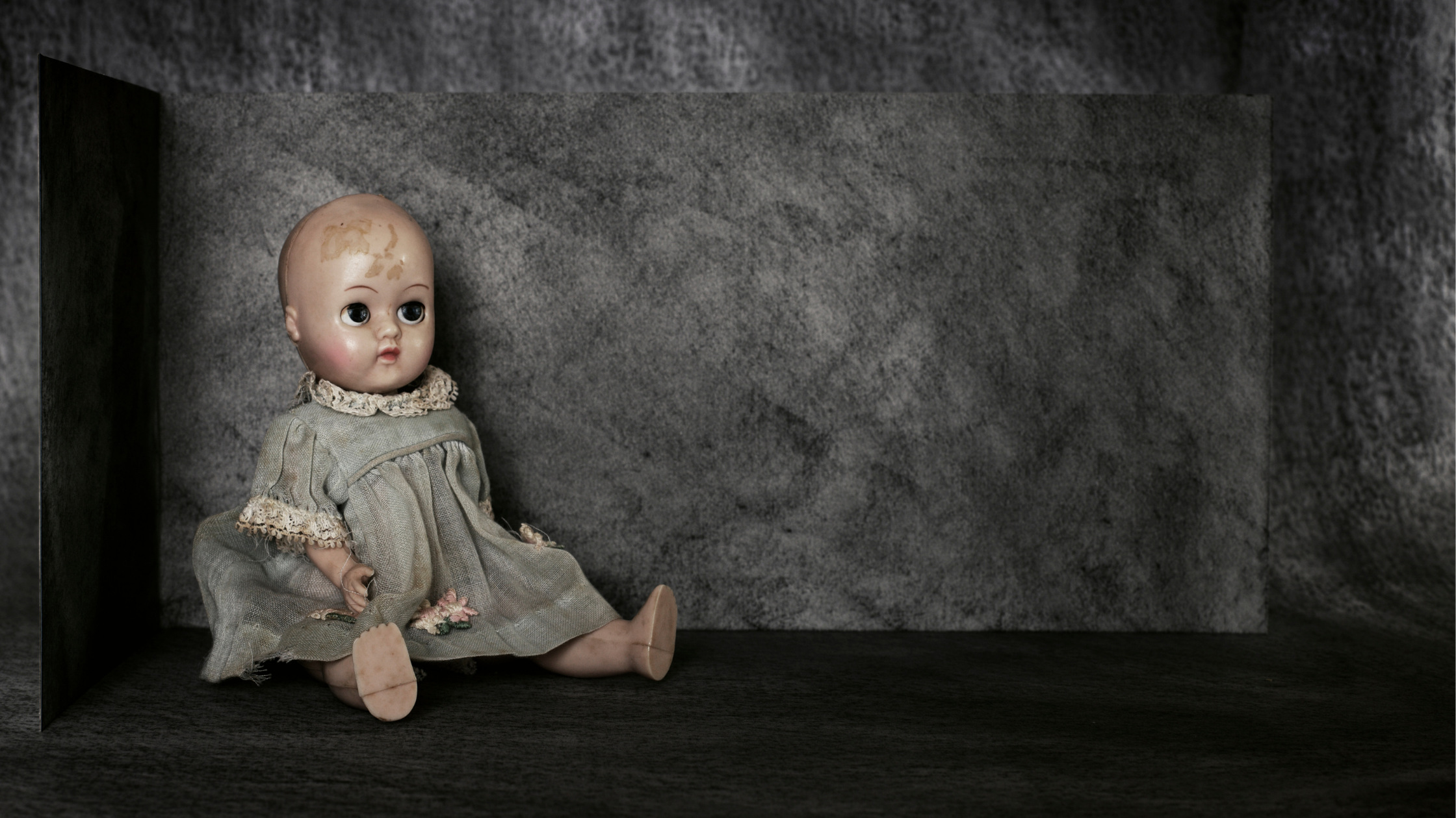 Unsettling baby doll photo